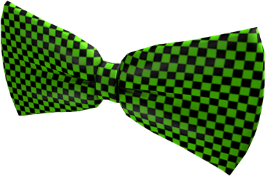 Neon Green Checkered Bow Tie - Roblox Bow Ties Neon Green Checkered (420x420), Png Download
