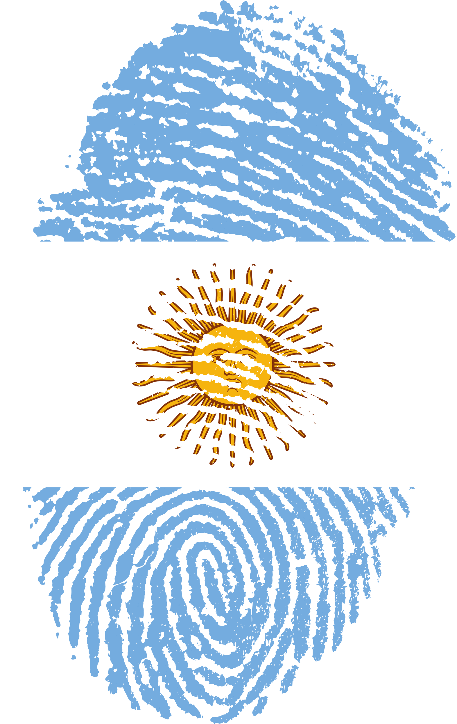 Report Abuse - Argentina Fingerprint (1024x1619), Png Download