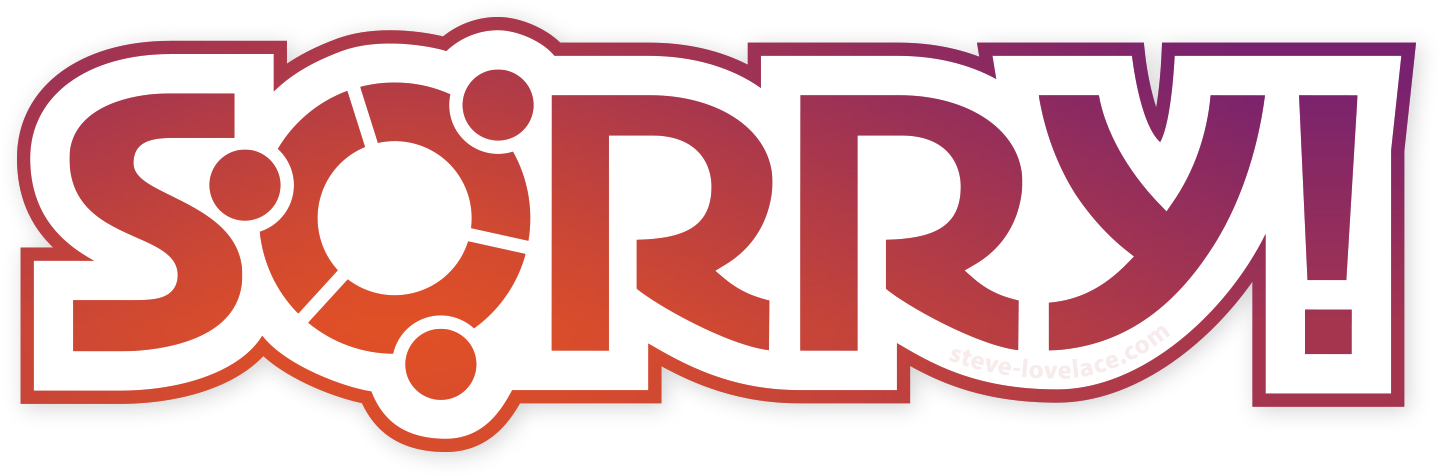 Sorry Ubuntu Logo - Sorry Game (1500x750), Png Download