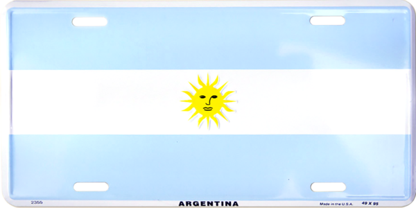 2355 - Argentina Flag - Flag (600x300), Png Download