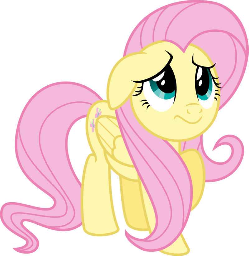 Fluttershy Is Sorry - Fluttershy Sorry (800x825), Png Download