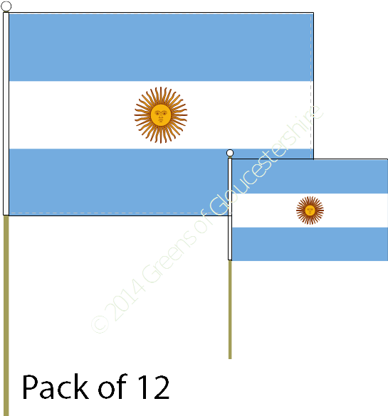 Argentina Hand Waving Flags - South America (600x600), Png Download