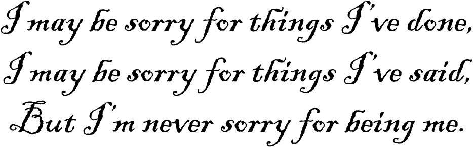 I May Be Sorry - Enjoy Little Things Quote Vinyl Wall Art (black) (1087x376), Png Download