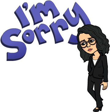 Im Sorry Bitmoji - Im Sorry Clip Art (398x398), Png Download