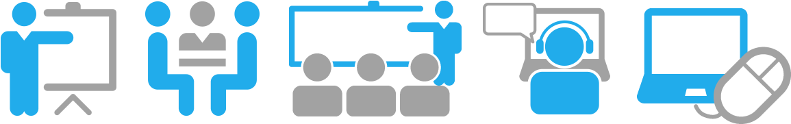Create Different Types Of Training - Formation Hybride (1200x400), Png Download