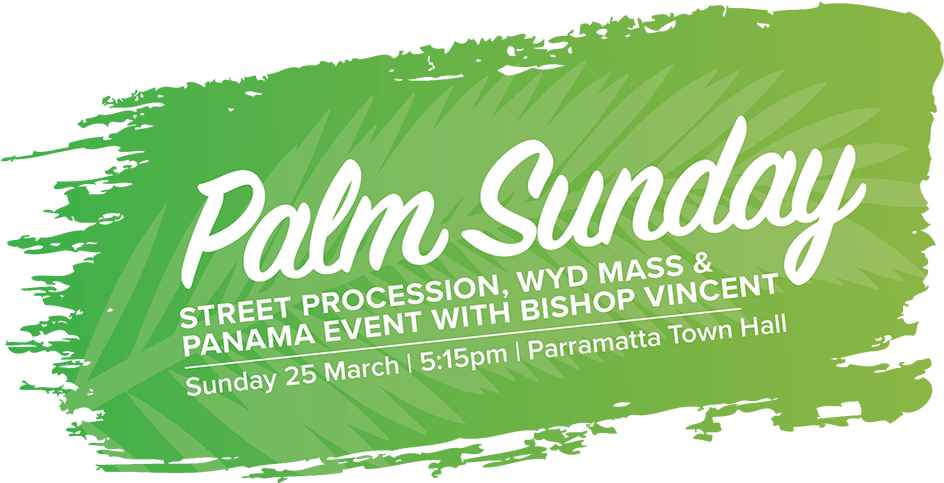 Palm Sunday Png Clipart Download - Graphic Design (1411x509), Png Download