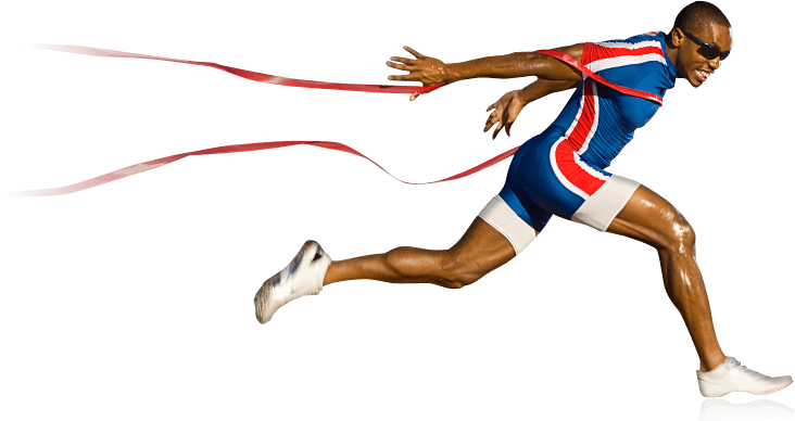 Sports - Running - Running Man Png (732x388), Png Download