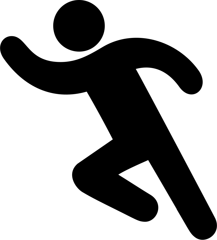 Man Running - - Man Running Icon (888x981), Png Download