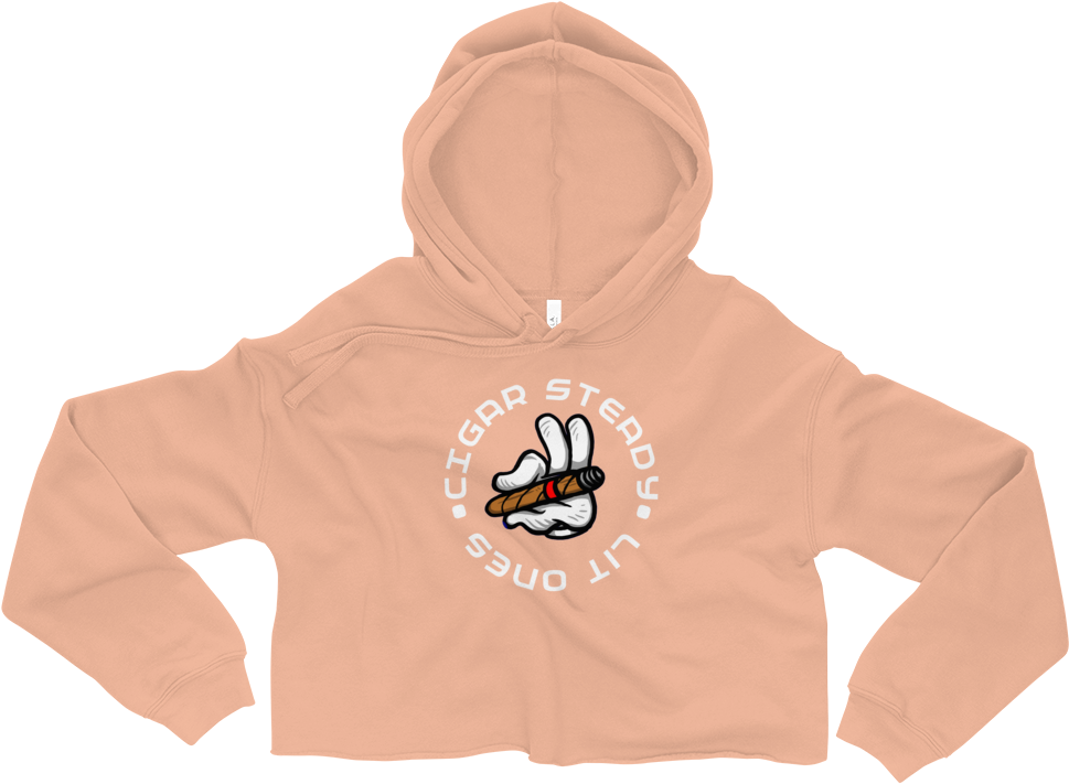 “lit Ones” Crop Hoodie - Hoodie (1000x1000), Png Download