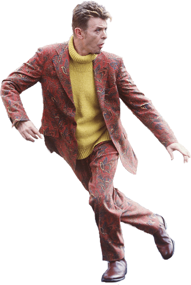 David Bowie Running Png - David Bowie Running (392x586), Png Download
