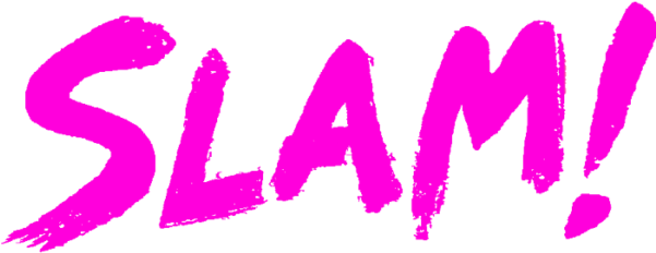 Pamela Ribon 'slam ' Signing At Derby Dolls Fundraiser - Comic Slam Png (600x257), Png Download