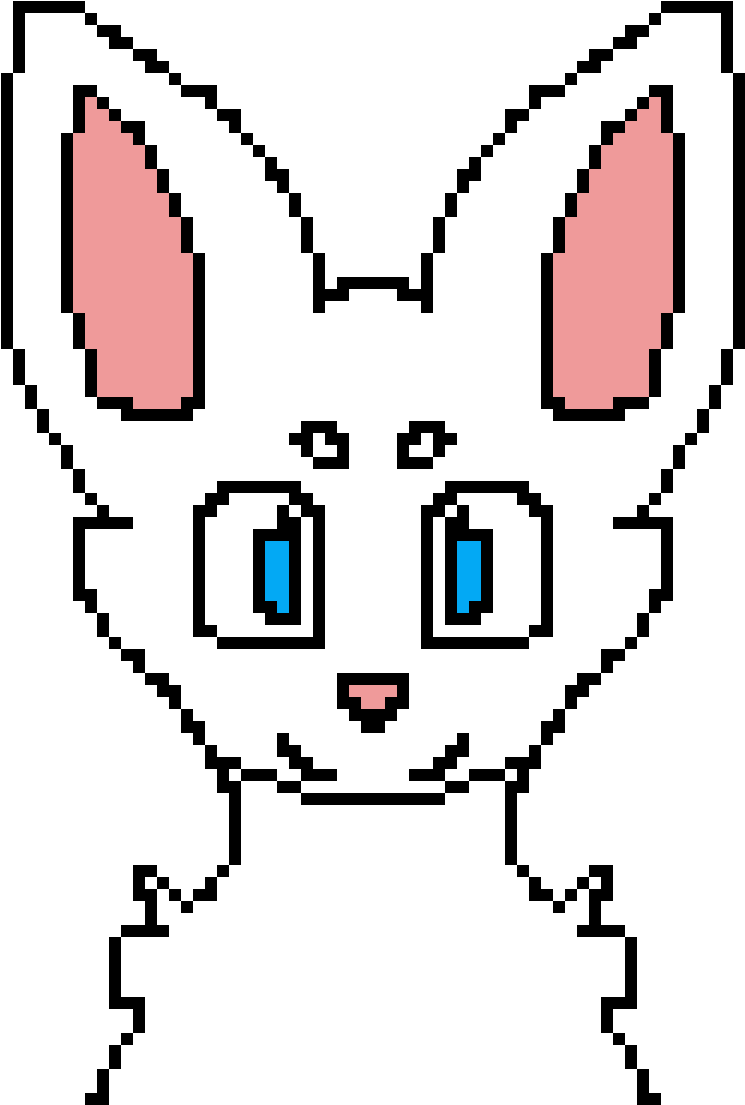 Zorro De Nieve - Pixel Cat Base (1200x1200), Png Download