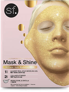 24 Karat Gold - Mask (409x361), Png Download