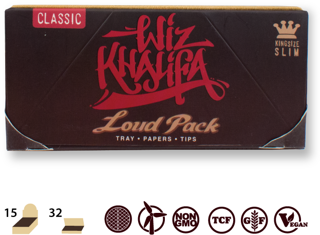 Raw® X Wiz Khalifa Loud Pack Kss - Wiz Khalifa Rolling Papers (640x480), Png Download