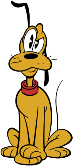 Mickey Mouse 2013 Pluto (250x549), Png Download