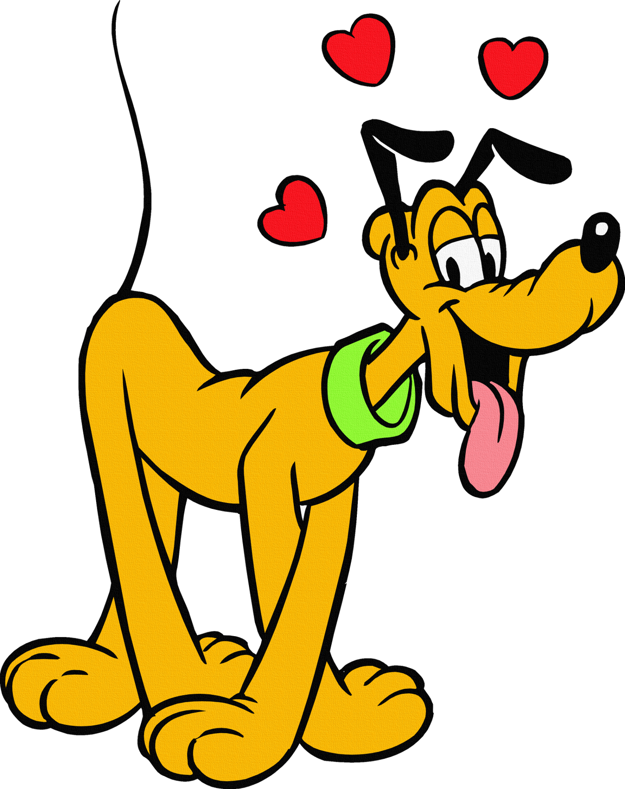 Pluto Mickey Mouse Drawing Coloring Book - Pluto Disney Love (1268x1600), Png Download
