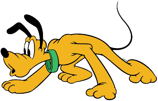 Disney Pluto Clipart Face - Mickey Mouse Characters Coloring Pages (537x342), Png Download