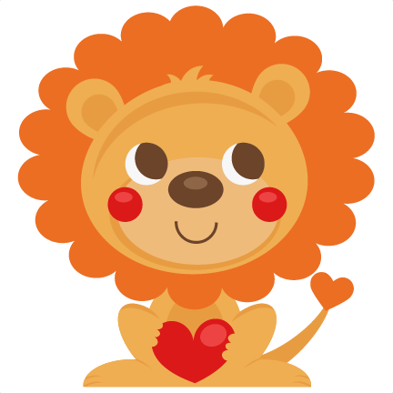 Lion Holding Heart Svg Scrapbook Cut File Cute Clipart - Lion Heart Clip Art (432x432), Png Download