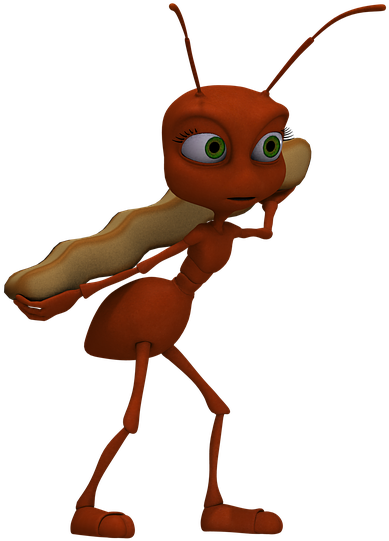 Картинки По Запросу Смешные Насекомые - Ant And The Grasshopper Cliparts (960x720), Png Download