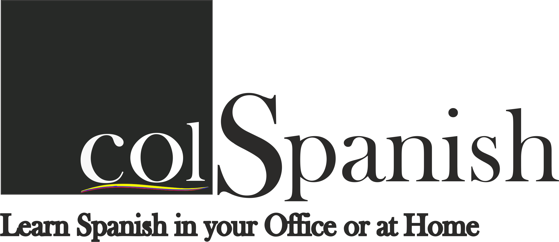 Colombia Spanish Colombia Spanish - Graphic Design (2226x965), Png Download