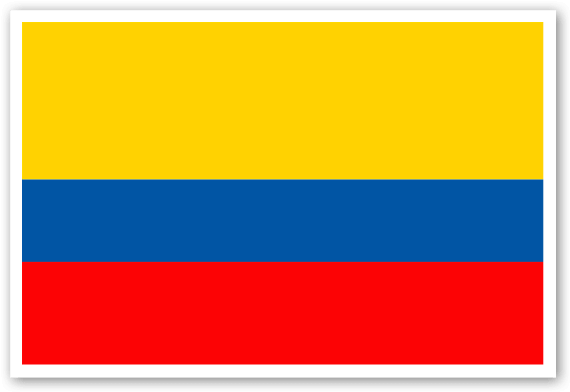 Colombia Bandera Pegatina - Colombia (600x418), Png Download