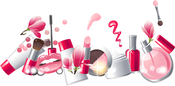 Cosméticos Para Mujeres Vector Rosa - Comseticos Vetor (640x640), Png Download