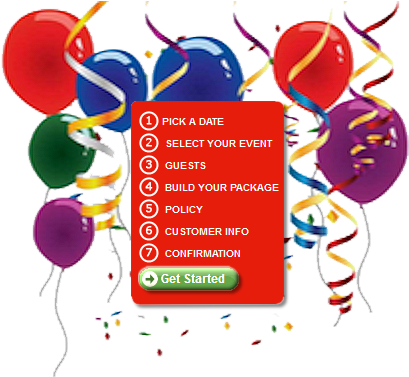 Balloons And Confetti Png (410x384), Png Download