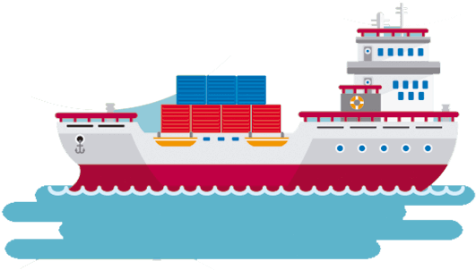 Viaje-barco - Feeder Ship (570x312), Png Download