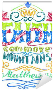 Our Faith Can Move Mountains - Drawing (400x400), Png Download