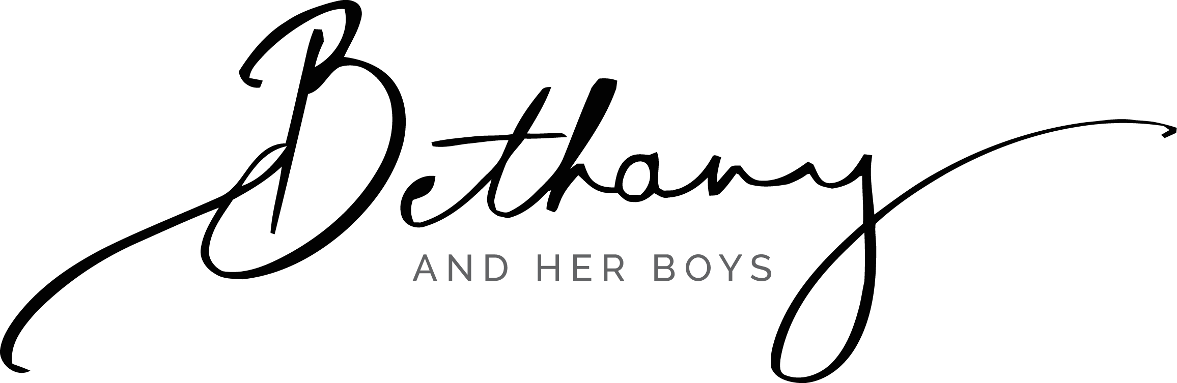 Bethany And Her Boys - Fashion (2312x753), Png Download