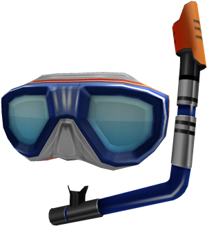 Snorkel And Goggles - Roblox Snorkel (420x420), Png Download