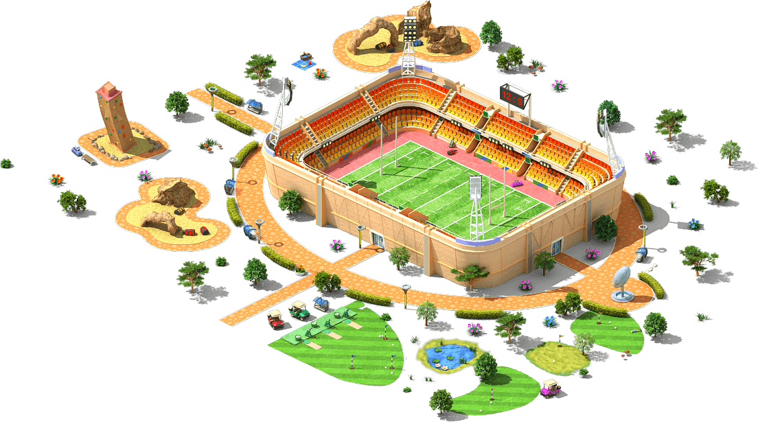 Rugby Stadium L1 - Construction (1104x615), Png Download
