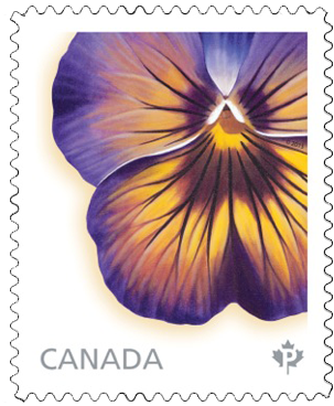 2015 Canada Post Flower Series Stamps - Canada Post Stamps (317x382), Png Download