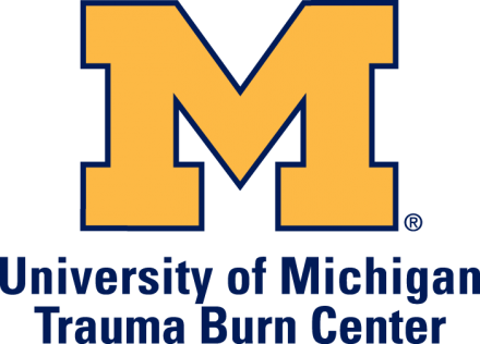 Trauma Burn Center Logo - U Of M Hospital Logo (440x316), Png Download