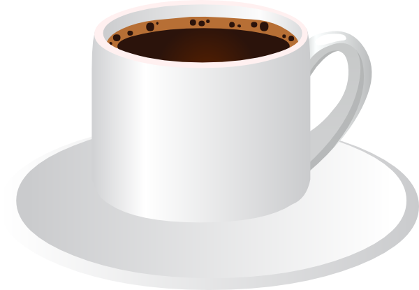 Coffee Cup Vector Clip Art Offfee Cup With A Saucer - Gambar Cangkir Format Png (500x345), Png Download