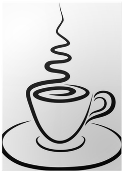 Caffe In Tazzina Astratto Abstract Cup Of Coffee Vector - Tazzina Caffè Vector (400x400), Png Download