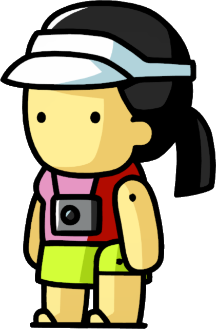 Jpg Freeuse Stock Scribblenauts Wiki Fandom Powered - Tourist Transparent (421x641), Png Download