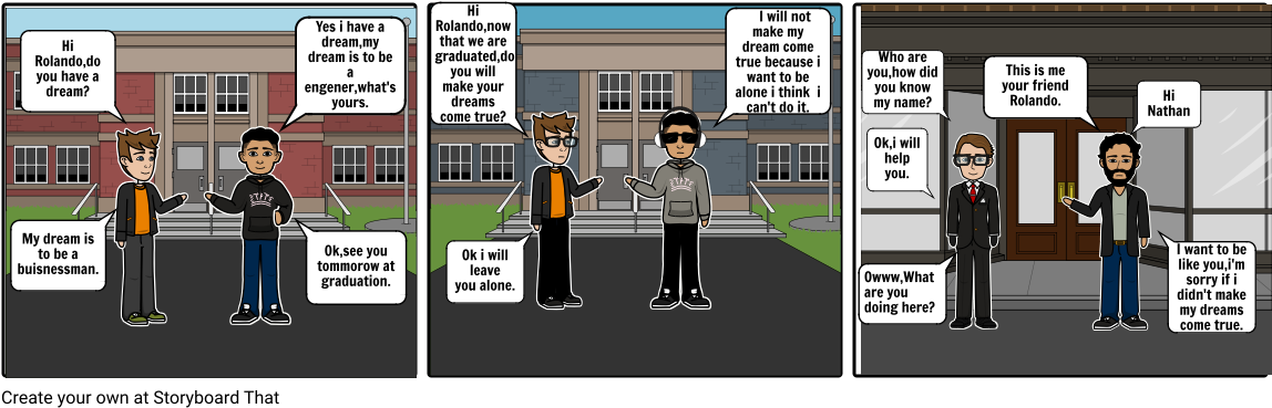 The Two Boys Dream - Cartoon (1164x385), Png Download