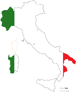 Italy Outline With Flag Svg Clip Arts 600 X 424 Px (600x424), Png Download