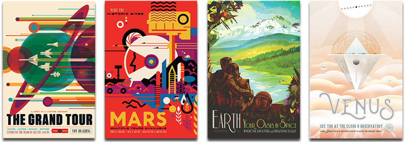 The Framer's Workshop Prints On Demand "visions Of - Nasa Posters (800x283), Png Download