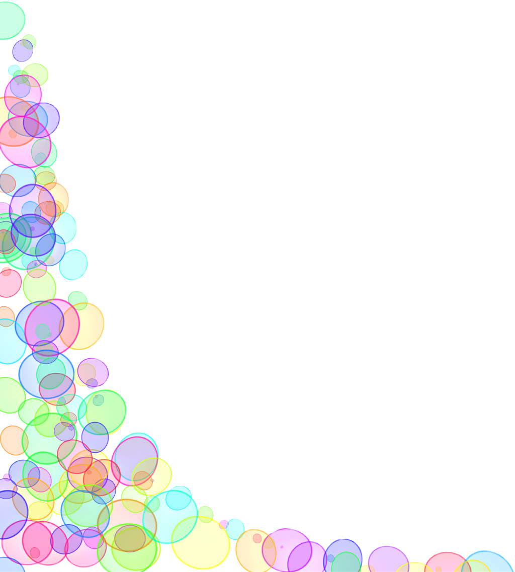 Bubbles Sticker - Pastel (1024x1137), Png Download