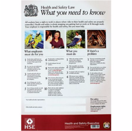 Health And Safety Law Poster - Health And Safety At Work Poster 2018 (600x600), Png Download