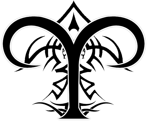 Aries Png Transparent - Tattoo Designs Aries Symbol (562x451), Png Download