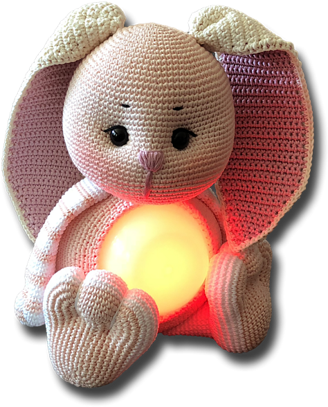 Lamp Glow Bunny Free Crochet Pattern - Crochet (640x640), Png Download