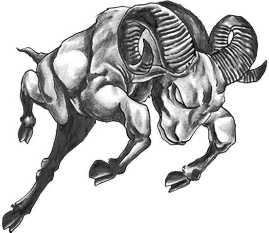 Aries Tattoos For Men - Aries Ram (550x477), Png Download