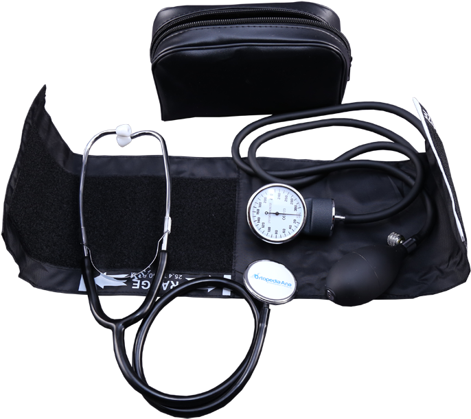 Kit Baumanómetro Y Estetoscopio O - Baumanometro Y Estetoscopio Png (1200x800), Png Download