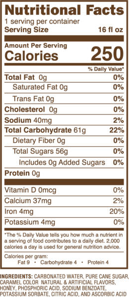 Download Nutrition Facts Clipart Waterfall Tea Company - Nestle Coffeemate Natural Bliss Cinnamon Flavor Cream (260x599), Png Download