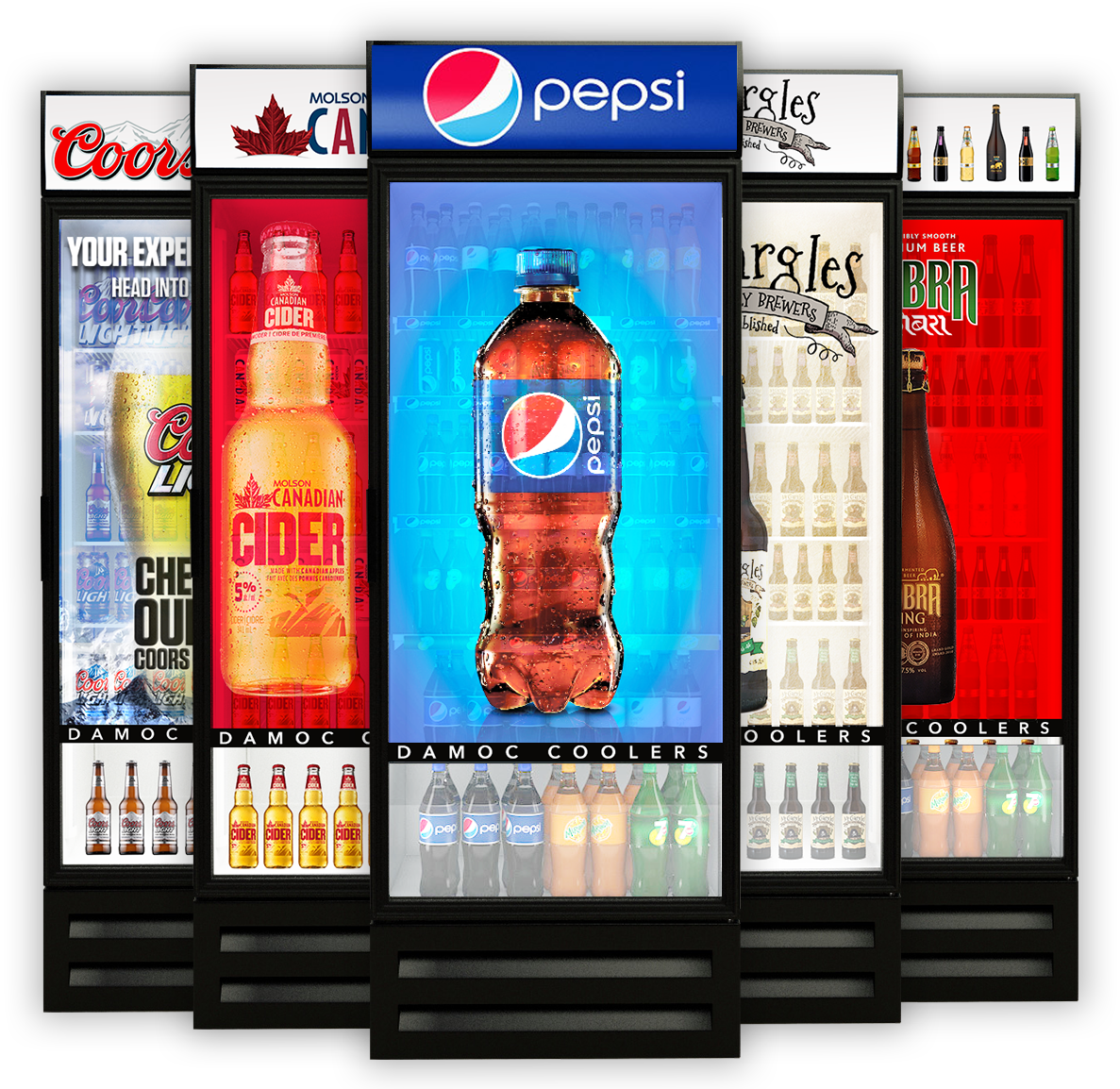 Transparent Refrigerator Lcd - Lg Transparent Cooler (1197x1153), Png Download