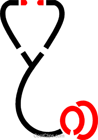 Estetoscopio Libres De Derechos Ilustraciones De Vectores - Estetoscópio Clipart (336x480), Png Download