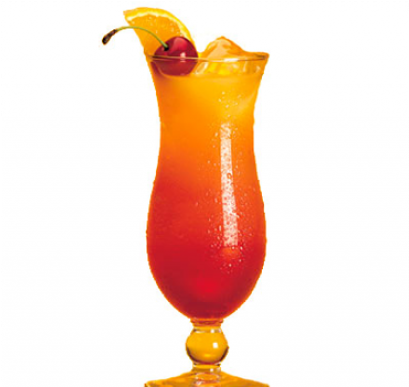 Tequila Sunrise Png - Tequila Sunrise Cocktail Png (640x400), Png Download